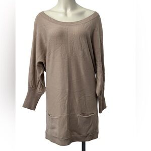 Juicy Couture Women’s Sweater Dress Tan M/L